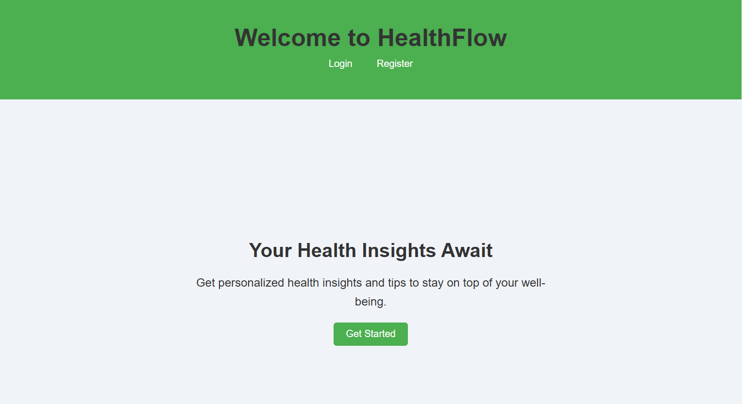 HealthFlow Application Preview
