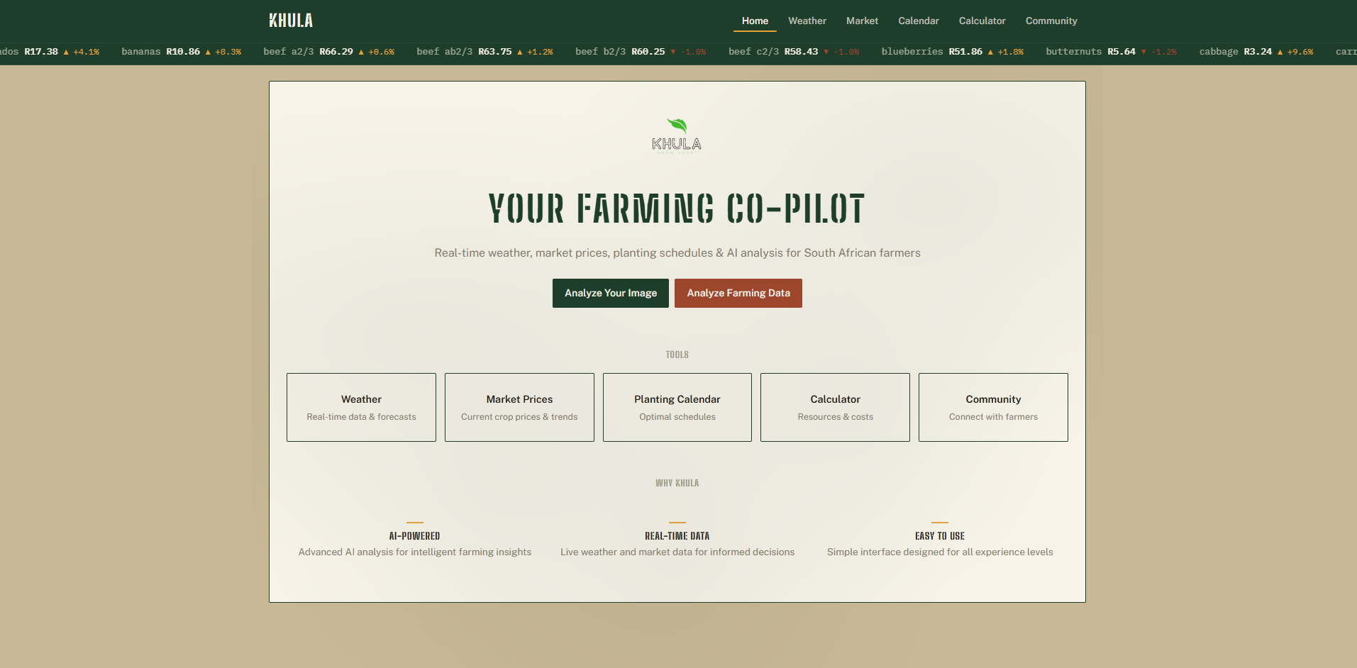 Khula, Smart Farming Assistant